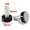 Pie de Teflón Ajustable M6M8 para Mesa y Silla, Base Deslizante para Muebles, Tornillo para Estante