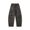 Ropa para Hombre Fengshe / Pantalones Casuales de Trabajo Estilo Montaña Americana para Hombre, Verano Delgado Algodón Puro Senderismo al Aire Libre Pierna Ancha Rectos