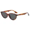 Óculos de Sol Gm Estilo Gatinho com Estampa de Leopardo Retrô para Mulheres com Rosto Redondo, Efeito Emagrecedor, Proteção UV, Estilo Europeu e Americano, Versão Coreana