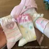 Calcetines Lindos Estilo Girly para Mujer Calcetines de Media Pantorrilla Verano Delgados Conejo Transpirables Absorbentes de Sudor Encaje Rosa Dibujos Animados Ins