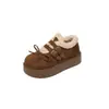 Versión de cuero suave~Zapatos Birkenstock para mujer, nuevo modelo invierno 2026, zapatos Birkenstock de felpa, zapatos cálidos de algodón con aumento interno de altura