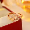 Anillo de amor creativo, estilo hip hop, estilo retro francés, exquisito y de gran venta transfronteriza, moderno y combinable para mujeres.