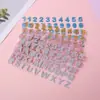 Pegatinas de Polvo Dorado Brillante, Pegatinas de Números, Pegatinas de Letras, Stock Listo del Fabricante al Por Mayor, Por Mayor de Amazon, Comercio Electrónico Transfronterizo DIY