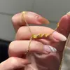 Colgante Inteligente de Médula Enrollada Serpiente Dorada Año Nuevo Chino Imitación Jade Hetian Hebilla Ping An Collar Año de la Vida Cadena Clavícula Guofeng
