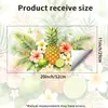 Xinuo JDT-A738 Flor de Abacaxi Tropical Criativa Adesivo Eletrostático Autoadesivo Sem Resíduos Decoração de Janela de Cozinha