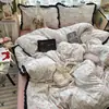 Venta al por mayor del fabricante Juego de cuatro piezas de Gasa Arrugada Plisada de Encaje Clase A, Cómodo y Suave, Algodón Lavado Floral Lindo de Primavera y Verano