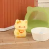 Gatito Lindo de Dibujos Animados Adornos DIY Adornos de Micro Paisaje Decoración de Jardinería Manualidades de Resina Adornos de Escritorio