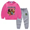 Primavera y otoño 2023 Minecraft mi Mundo Ropa infantil suéter infantil pantalones traje de dos piezas algodón manga larga