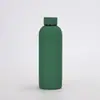 Copo térmico de aço inoxidável 304 para exportação, garrafa pequena de boca estreita com revestimento de borracha estilo americano, garrafa de água esportiva portátil para atividades ao ar livre, atacado