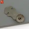Chengyu Estilo Chino Nuevo Manija Pequeña para Puerta de Armario Ruyi Manija de Cajón Cobre Puro Herrajes de Cobre Manija de Caja de Joyería Ferretería para Muebles