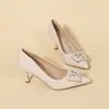 Zapatos de Tacón Alto de 9 cm para Mujer con Tacón Fino Nuevos 2026 Primavera y Otoño Zapatos de Salón de Charol con Punta Fina Zapatos Profesionales para el Trabajo