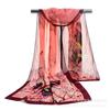 Outono e Inverno Estilo Coreano Novo Grande Estampa de Borboleta Lenço de Seda Gaze para Ar Condicionado Presente Taobao Lenço Longo de Chiffon Venda por Atacado