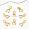 Fivela Semente de Melão Banhada a Ouro 18K que Preserva a Cor Fivela de Cobre Artesanal DIY Fivela Clipe de Joias Jade Cristal Fivela de Pingente de Joia Acessórios