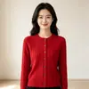 Cardigan de Tricô com Gola Redonda e Ponto Trançado Outono Inverno Jaqueta Feminina Cor Sólida Solto Emagrecedor Manga Longa Peça de Exterior Top Tendência
