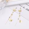 Moda Aretes Largos de Diamante Cristal Zircón Hechos a Mano Dulces con Borlas de Diamantes diy Aretes de Zircón Aretes 12