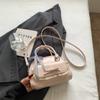 Bolso de Lazo Nicho de Alta Gama para Mujer Verano 2025 Nueva Moda Bolso Bowling Portátil Combinable Bolso Bandolera