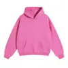 Nueva Sudadera con Capucha y Cremallera de Forro Polar Suelta de Hombro Caído de Color Sólido de Moda Otoño e Invierno para Hombres y Mujeres en Stock al por Mayor
