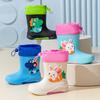 Botas de lluvia para niños exportación transfronteriza comercio exterior antideslizantes suela blanda ligeras para niños y niñas bebé botas de lluvia de media caña para niños zapatos de agua para niños