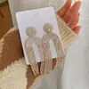 Venta de Liquidación Pendientes de Corazón de Perla Hueca Estilo Japonés y Coreano Transfronterizos Pendientes Dulces de Corazón de Durazno Suaves y Lindos para Niña