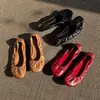 Artículos directos de fábrica, Otoño 2026, zapatos planos tipo bailarina de piel de vaca de primera capa, mocasines de suela blanda, zapatos de abuela súper cómodos