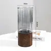 Aumento 3X Dodo--Jarrón Transparente de Vidrio Nórdico para Rosas Hidropónicas, Decoración de Arreglo Floral para Sala de Estar Estilo Ins