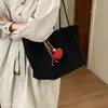 Bolsa tote minimalista de veludo para mulheres, versátil, grande capacidade, estilo retrô, 2026 bolsa de ombro retrô para o dia a dia, nova, de camurça