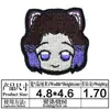 Alta calidad Ghost Blade Personaje de dibujos animados japonés Bordado de personaje de dibujos animados Pegatinas de tela para ropa Parche caliente de AliExpress