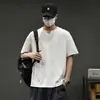 Algodón de Modal tipo gel con tacto frío 7A antibacteriano 2026 verano nuevo camiseta casual de manga corta negra