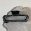 Pinza para el Cabello Grande con Patrón de Mármol Teñido en Gris Estilo de Recogido de Niche Temperamento de Alta Gama Pinza de Tiburón Accesorio para el Cabello Nuevo Estilo