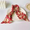 Cinta Floral Japonesa y Coreana Ins Scrunchie Retro Francés Accesorio para el Cabello Desmontable Goma para el Cabello Hecho a Mano Alta Elasticidad