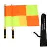 Bandeira de Árbitro de Futebol, Bandeira de Bandeirinha Xadrez Laranja e Amarela, Bandeira de Largada para Atletismo, Bandeira de Comando de Sinal, Atacado em Estoque