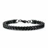 Hip-hop Europeu e Americano AliExpress aço titânio fileira dupla fileira simples pulseira malha positiva e negativa aço inoxidável pulseira aço titânio incrustado