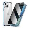 Funda Magnética de Cristal de Doble Cara Anti-Miradas Indiscretas Adecuada para Funda de Teléfono Apple 18 Pro Max iPhone 17 Funda Transparente de Metal