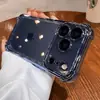 Funda para iPhone 17 Pro Max de TPU Suave Galvanizado con Airbag en las Cuatro Esquinas Anti-Caídas, Adecuada para Apple I18, Versión Engrosada para iPhone 16