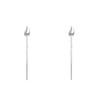 Pendientes Pequeños de Alambre para Oreja con Forma de Gota de Agua para Mujer, Pendientes Simples Brillantes en Forma de Coma, Elegantes Borlas, Pendientes Largos de Lágrima
