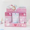 Yue Mu Serie de Caramelos de Leche Hello Kitty Mini Grapadora Portátil con Forma de Caramelo de Leche Cadena Colgante Grapadora Papelería para Estudiantes