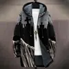 Cardigan con capucha y cremallera suelta para hombre, chaqueta de algodón, 3D digital, sin riesgos, nuevo, independiente de Temu, para hacer tú mismo con imágenes