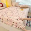 Nuevo protector de colchón de pelo de conejo engrosado de alto peso, juego de ropa de cama de una pieza, universal para todas las estaciones