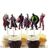 Decoración de Pasteles Decoración de Pasteles Cabeza Vibratoria Equipo de América Vengadores Spiderman Capitán América Creativo Niños Disfraces Suministros