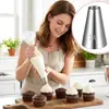 Boquilla de Acero Inoxidable 304 de Tamaño Mediano, Sin Costura, de Venta Caliente Transfronteriza, Boquilla para Decorar Pasteles con Crema, Herramientas de Repostería al por Mayor