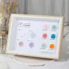 Tablero de Exhibición de Colores de Esmalte de Uñas de 9 Colores con Marco de Madera, Tablero de Muestras de Color de Gel para Uñas, Entrega de Puntas de Uñas, Venta al por Mayor del Fabricante