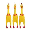 Anel de pele de frango gritando grande Brinquedo de frango lançando celebridade da internet Novos suprimentos para animais de estimação exóticos Frango gritando de vinil Frango gritando