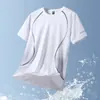2025 Novo Conjunto Esportivo de Verão Masculino Comércio Exterior Transfronteiriço Fitness Camiseta de Manga Curta Roupas de Secagem Rápida Corrida Solto
