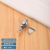 Nueva cerradura universal de media luna de acero inoxidable con gancho de aleación de aluminio para puerta y ventana, cerradura de seguridad para niños, cerradura de ventana, hebilla de bloqueo de ventana