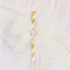 Estilo ins Decoración de Pastel para Hornear Malla Lazo Enchufe Palo de Hada Tarjeta Corazón de Niña Bandera Adornos para Pastel