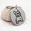Dijes para Bolsos, Llaveros de Acero Inoxidable Transfronterizos Europeos y Americanos, Regalos Promocionales, Llaves de Coche, Regalos de San Valentín para Parejas, Venta al por Mayor