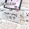 Bolsa Estilo Japonês Ins Estampada Kt Dobrável Estojo para Lápis de Alta Aparência Estudante Grande Capacidade Coração de Menina Estojo para Lápis Bolsa de Armazenamento