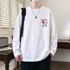 Camiseta de Manga Corta para Hombre Cuello Redondo Otoño/Invierno 2026 Casual Holgada Versátil Camiseta para Hombre Top LOGOTIPO Personalizable Uniforme de Clase