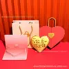 Oro Puro 999 Creativo 520 Qixi Exquisita Moneda de Oro en Forma de Corazón Set de Regalo Decoración del Día de San Valentín Personalizado Venta al por Mayor