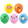 Conjunto de Balões Tema Pikachu Festa de Aniversário Balões Decorativos Pokemon Balões de Látex Pokemon 12 polegadas